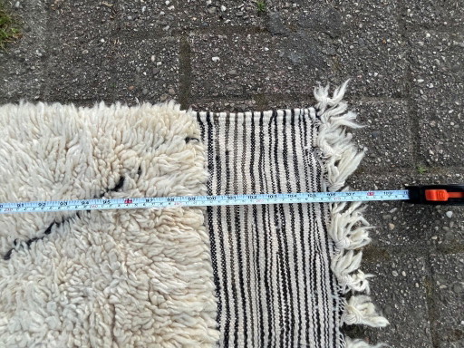 Handgemaakt wollen Berber Kelim vloerkleed 180x260 cm
