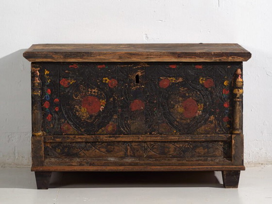 Antieke kist met bloemendecoratie (ca.1920) #8 – Opbergkast (photo 28 of 40)
