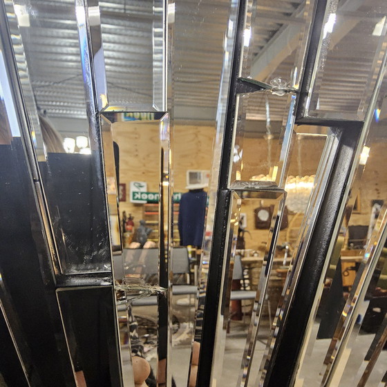 Image 1 of Großer, einzigartiger Hollywood Regency Eichholtz Sonnenstrahl-Spiegel (120x120cm) Art Deco Stil MOONRIVER MIRROR