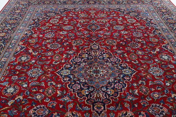 Image 1 of Persian carpet Kashan Signiert 3.86 x 2.83 Oriental carpet fine No. 1163