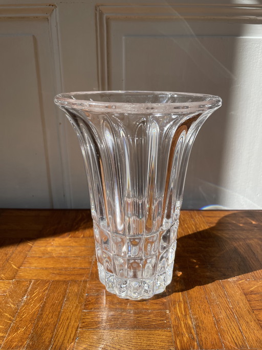 Vase tulipe en cristal 