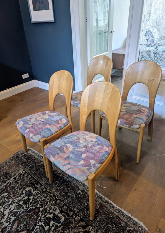Image 1 of 4x Niels Koevoed Dining Chairs Danish Vintage Design