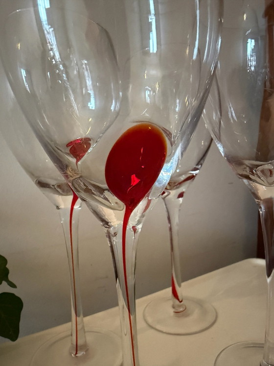Copas de Vino Luminarc Pop Art Red Drip – Vasos y jarras, Cristal (photo 4 of 5)
