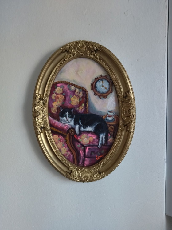 Quadro pittura gatto Arte Naïf – Ksenia Bondarenko, Ceramica, Tela (photo 2 of 10)