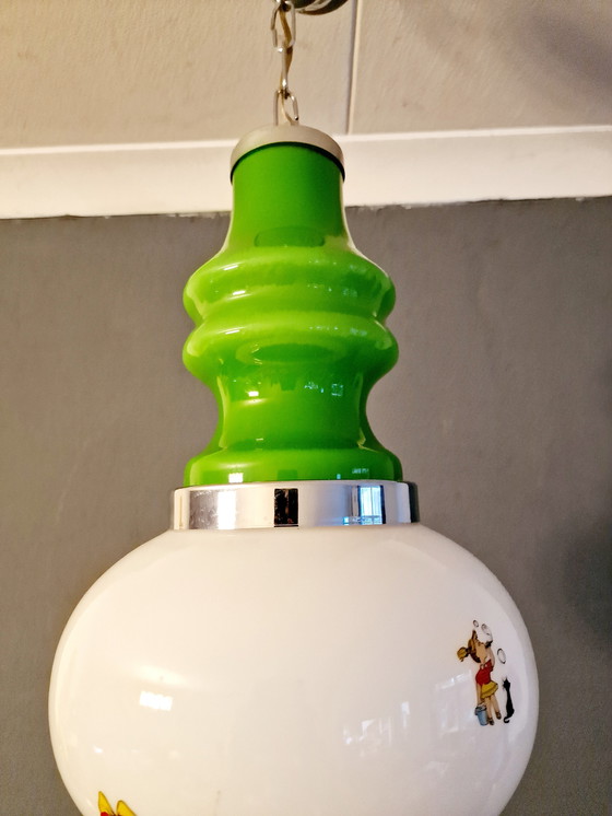 Image 1 of lampada a sospensione vintage XL stile Mazzega per bambini