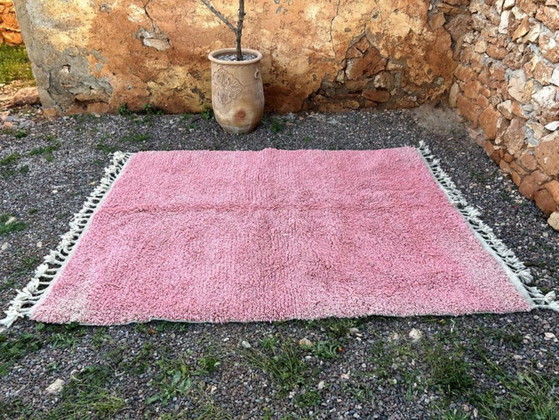 Image 1 of Bellissimo tappeto rosa fatto a mano, 200 cm x 300 cm