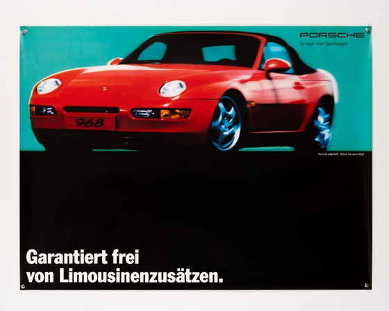 Porsche 968 So baut man Sportwagen – Anni '90 – Poster originale Porsche vintage – Arte automobilistica – (photo 3 of 8)