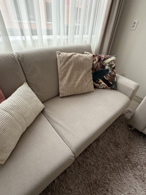 Nice 3-Seater Sofa + 2 Armchairs | Very Good Condition – Metal, Textile (photo 4 of 5)