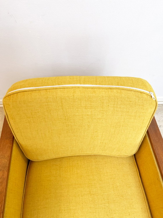 Fauteuil vintage scandinave années 60 – Wood, Textile (photo 10 of 12)