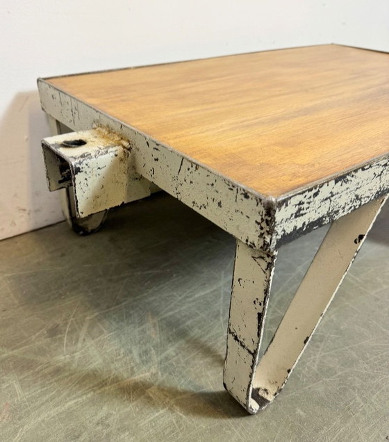 Image 1 of Carrello da caffè industriale grigio, anni '60