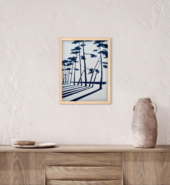 Acrylique Originale Sur Papier Encadrée. – Peintures et dessins, Paper (photo 6 of 10)