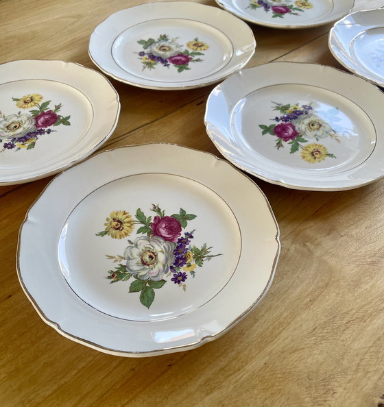 Image 1 of Juego de 6 platos de postre