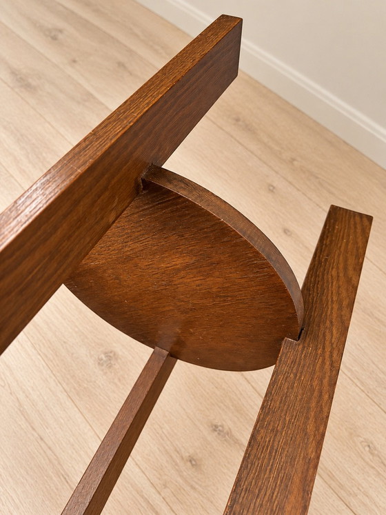 Tavolino Art Déco in rovere con ripiano inferiore rotondo – Tavolini, Legno (photo 5 of 5)