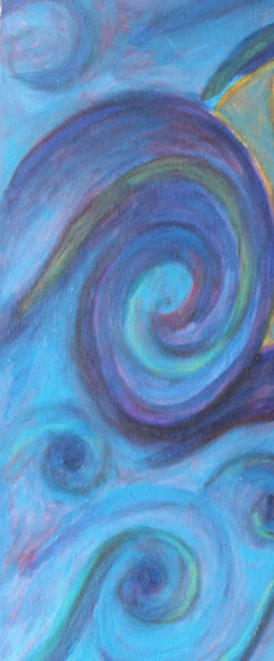 Image 1 of Paul Megens painting from 2005 'Boxing Day Sea Monster'