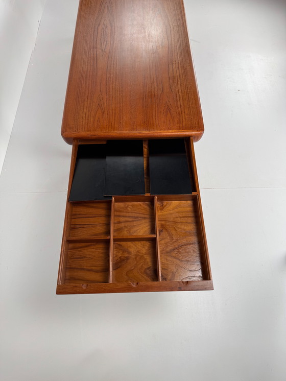 Image 1 of Johannes Andersen Couchtisch für CF Christensen – Dänisches Design mit versteckter Funktionalität