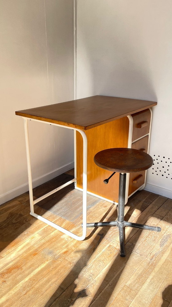 Image 1 of Children's Desk in the style of Jacques Hitier Vintage