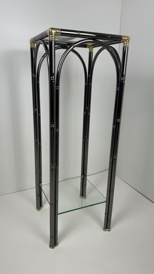 Faux bamboo plant stand / pieced stand