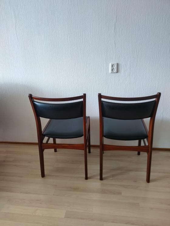 Image 1 of Sedie da pranzo vintage - Teak - Skai