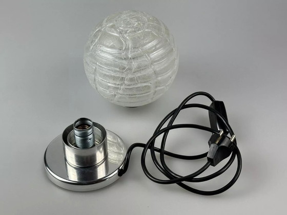 Image 1 of Lampe de chevet des années 60 70 Chrome Doria Verre Space Age Design