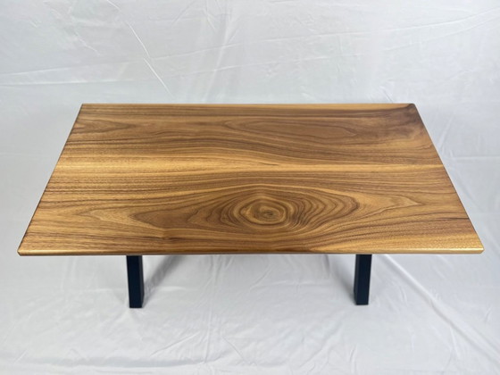 Couchtisch aus geräuchertem Walnussholz – Couchtische, Metal, Wood (photo 7 of 9)
