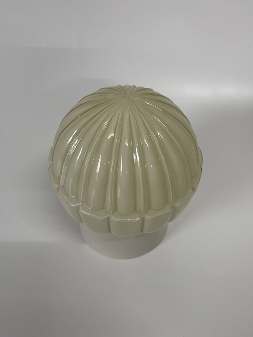 Vintage Crème Thabur Plafondlamp Art Deco Bakelieten Armatuur 