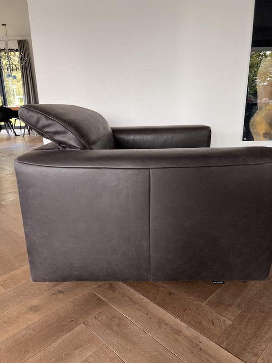 Image 1 of Montel Loveseat Anthracite Brown