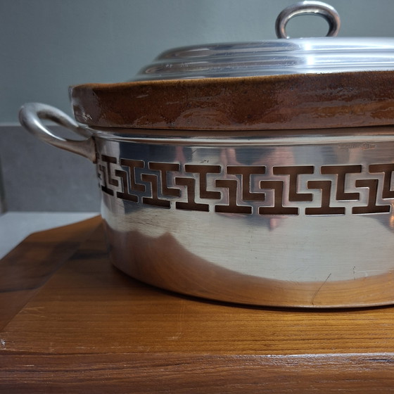Image 1 of Wiskemann oven dish with silver-plated holder