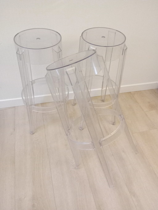 Sedie Ghost di Philippe Starck Kartell Charles 2 pezzi