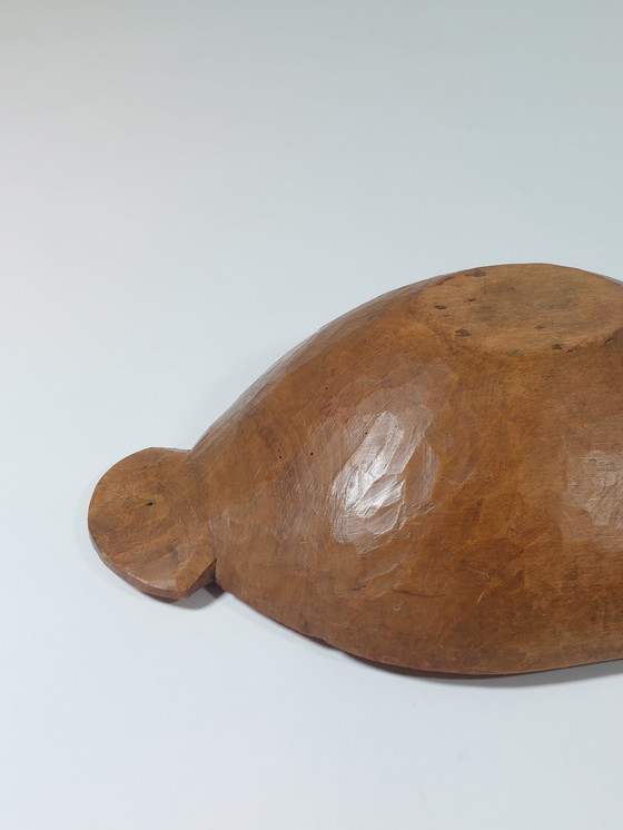 Image 1 of Antica ciotola in legno intagliata a mano, fruttiera Molle