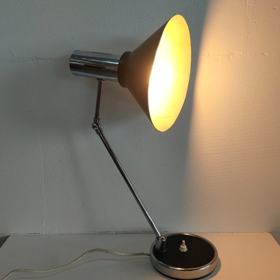 Image 1 of Lampada da tavolo vintage 60 ies Stilux Milano (nero e rosso)