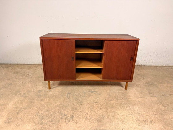 Image 1 of Commode en teck de Kajsa & Nils Nisse Strinning for String, années 1960