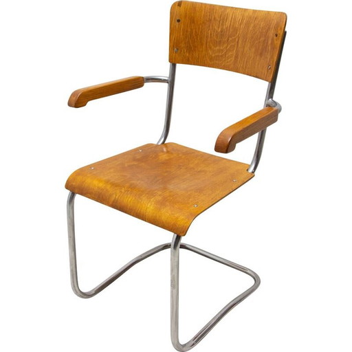 Vintage tubular desk chair by Mart Stam for Kovona, 1950s