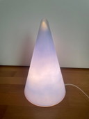 XL tafellamp "Teepee" van blauw glas van SCE, jaren 90