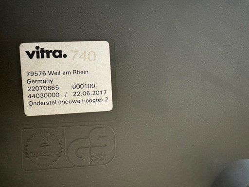 6 sillas Vitra 79576 Weil am Rhein - Silla auxiliar de plástico Eames DSR