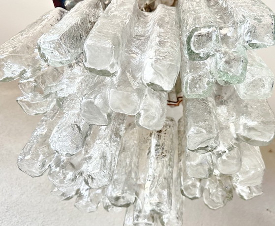 Vintage Kalmar Granada lamp, Ceiling lights, Glass, Chrome, Silver (photo 5 of 14)