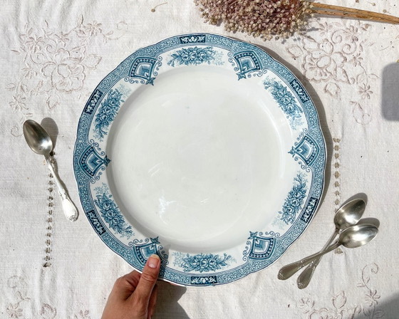 Large round vintage ironstone platter, Onnaing Spring pattern – Crockery (photo 2 of 8)