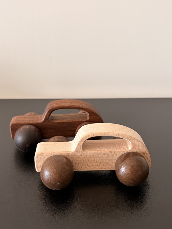 Set van 2 houten speelgoedauto's – Natuurlijk hout, minimalistisch design – Decoratieve objecten, Wood (photo 3 of 8)