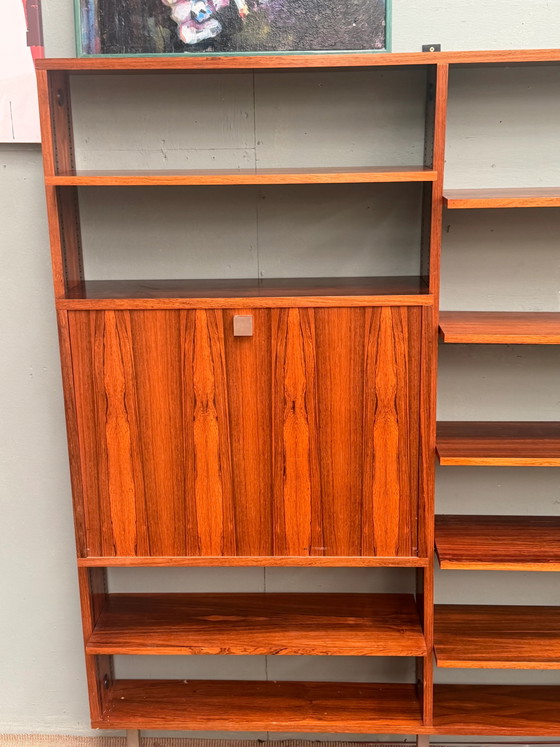 Image 1 of Alfred Hendrickx voor Belform Wandmeubel – Modulair planken systeem van palissanderhout