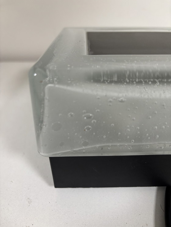 Image 1 of lampada da tavolo di Bega lampada da tavolo in alluminio e dikwandig kristal ijsglas