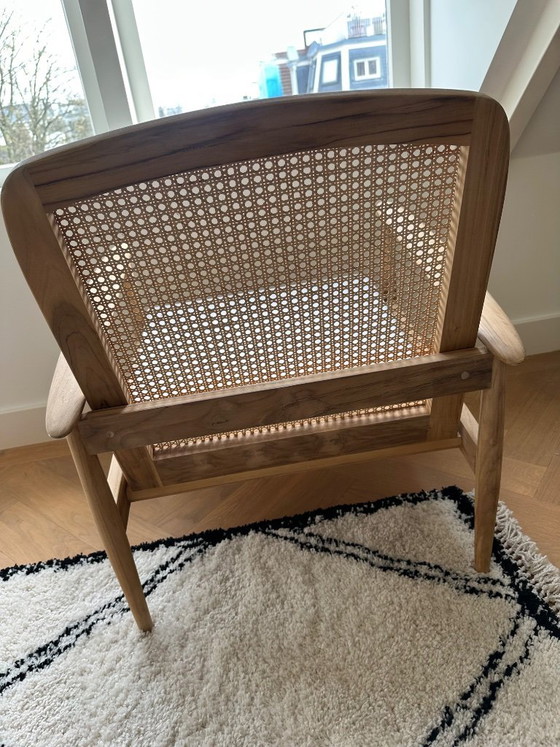 Image 1 of Zara Home armchair teak & rattan 