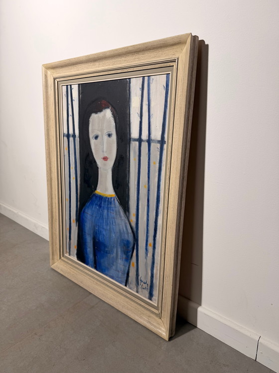 Gezel – Porträt einer Frau, 1957 – Gemälde & Zeichnungen (photo 2 of 4)