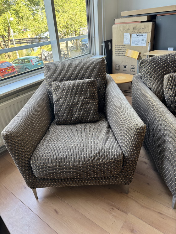 B&B Italia Maxalto Malacorte Fauteuils - Antonio Citterio – Armchairs, Metal, Textile (photo 2 of 6)