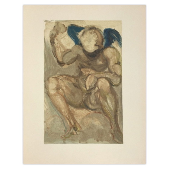 Salvador Dali Woodcut Divine Comédie Purgatoire 15 - L'Envie 1960 – Lithographies et sérigraphies, Paper (photo 5 of 5)