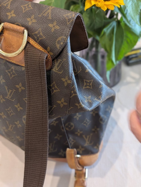 Louis Vuitton Monogram Montsouris GM backpack, Canvas, Leather, Brown (photo 4 of 5)