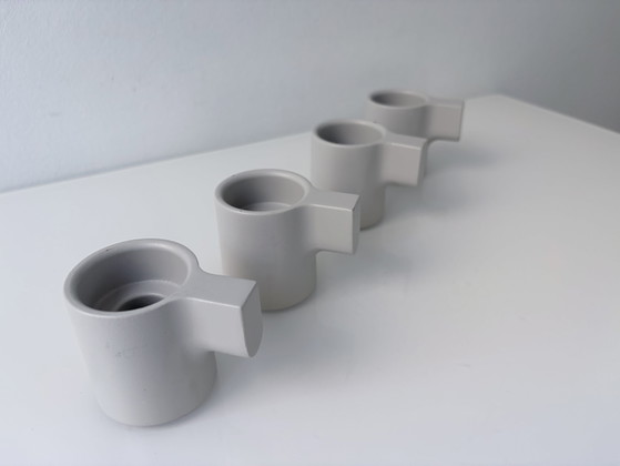 Set of 4 Ikea Ypperlig Hay Candle holders light grey – Aluminium (photo 2 of 7)