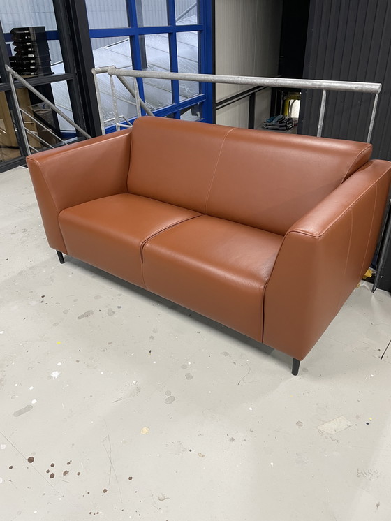 Image 1 of Leather 2 seater sofa
