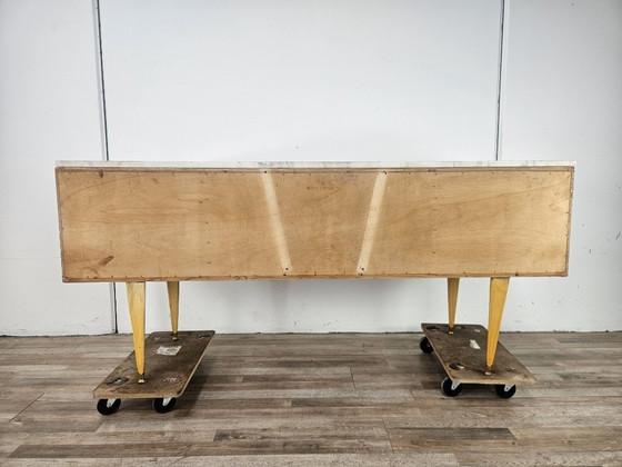 1950s maple chest of drawers with a marble top – Wood (photo 22 of 23)