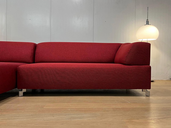 Image 1 of NEW Upholstered Leolux Faya Lobi Corner Sofa Red