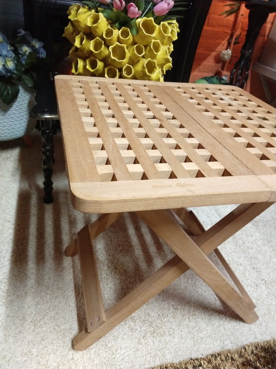 Tavolino pieghevole in teak – Tavolini, Wood (photo 5 of 6)