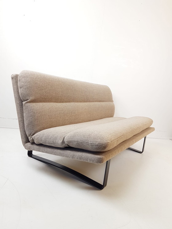 Image 1 of Artifort bankje Kho Liang Le beige ploegstof